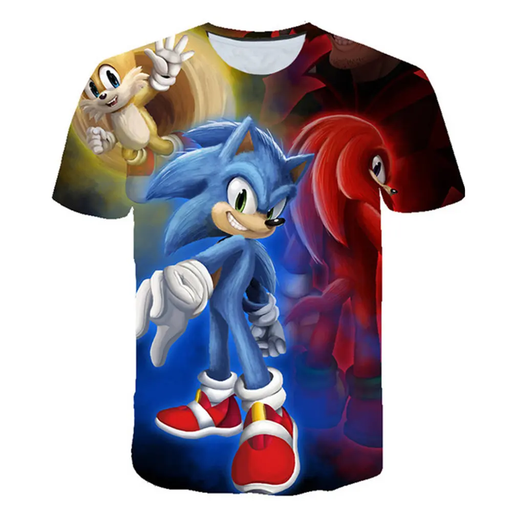 

New Pink Tshirt Girls Clothing Kids Clothes Boys Cartoon Game Super Men Women T-shirt Fashion Summer Tops