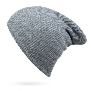 Fashion Beanies for Men Solid Woolen Thickened Knit Cap Warm Hat Man Beanie Winter Hats Casual hip h