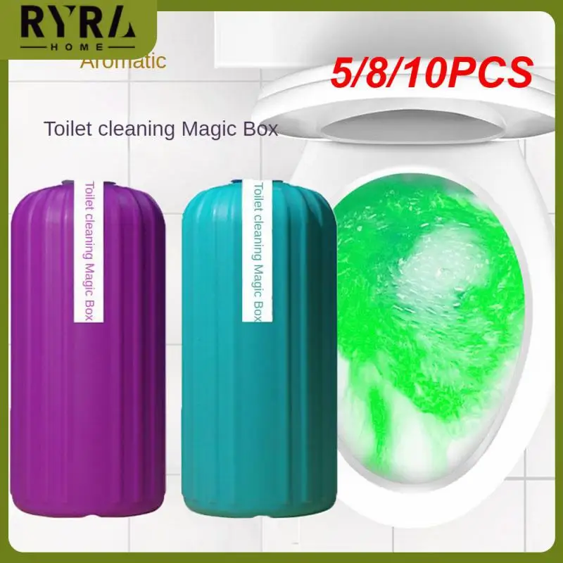 

5/8/10PCS 120g Blue Bubble Bottle Easy To Use Effective Potty Cleaner High Quality Convenient Toilet Deodorant