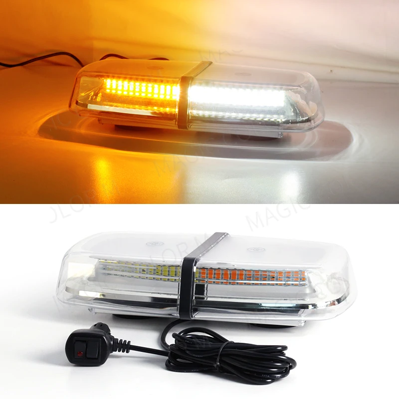 

Магнитный Светодиодный Проблесковый Маячок 72SMD Для Крыши Автомобиля, Сигнальная Лампа Для Спецтехники (полиция