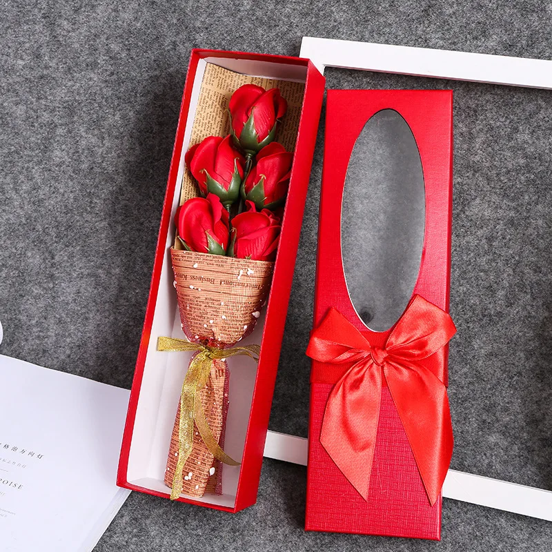 

Creative Soap Flower Rose Bouquet Gift Box Christmas Birthday Wedding Decor Anniversary Valentine's Day Gift for Girlfriend