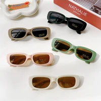 children cute vintage frosted rectangle uv400 sunglasses outdoor girls boys sweet sunglasses protection classic kids sunglasses