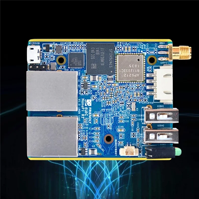 Для NanoPi R1 Allwinner H3 Quad-Core 4XCortex-A7 1GB RAM + 8GB EMMC Dual Network Port IOT Router поддерживает открытый