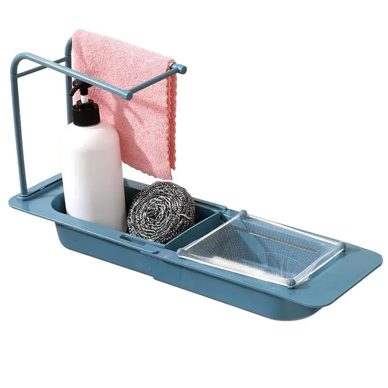 

Sink Strainer Basket Telescopic Strainer Basket For Sink Drain Wear Resistant Over Sink Sponge Holder For Sponges Scrubbers