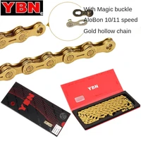 bicycle chains 10 s 30 s 11 s mtb bike hollow ultra light golden road speed chain gold