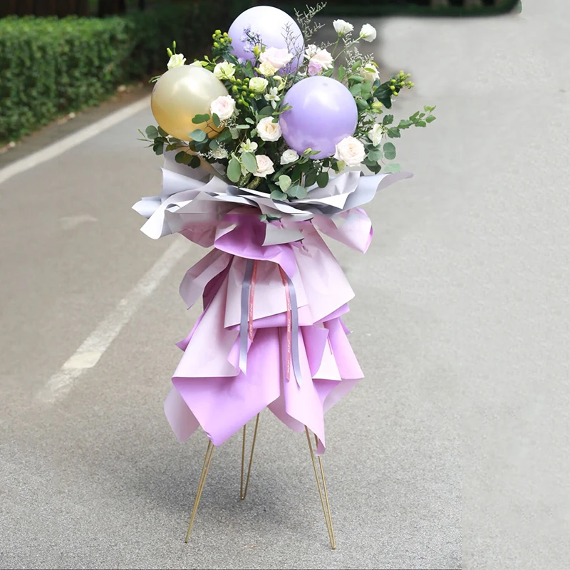 Золотистый металлический Цветочный штатив PEANDIM Цветочная композиция Свадебный