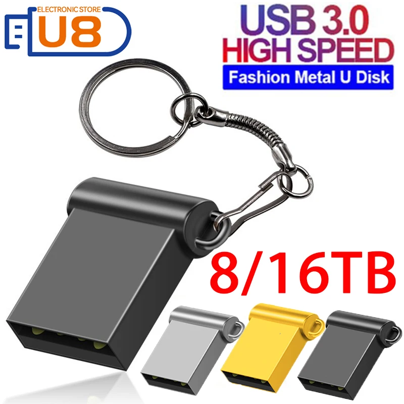 

Флэш-накопитель флеш-накопитель USB 3,0, высокоскоростной металлический флэш-накопитель, портативный USB-накопитель объемом 1 ТБ, флэш-накопитель SSD, USB-флешка