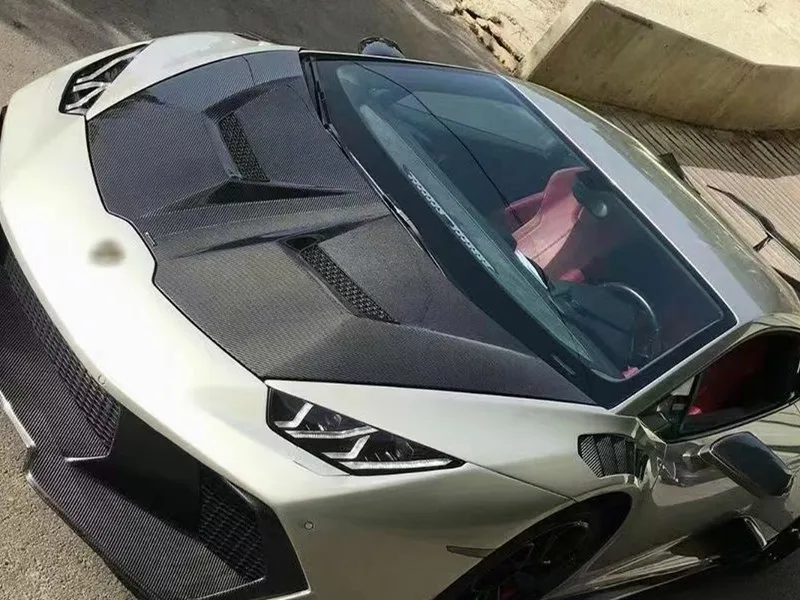 Автомобильные аксессуары для Lamborghini LP580 LP610 LP640: Обновленный передний капот V-образной формы из сухого карбона (крышка двигателя) (art.: 3920dbc15cec8) - 3920dbc15cec8