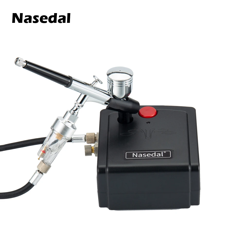 Dual-action Spray Gun 0.3mm Airbrush Kit For Nail Airbrush For Model Cake Car Painting Nt-19