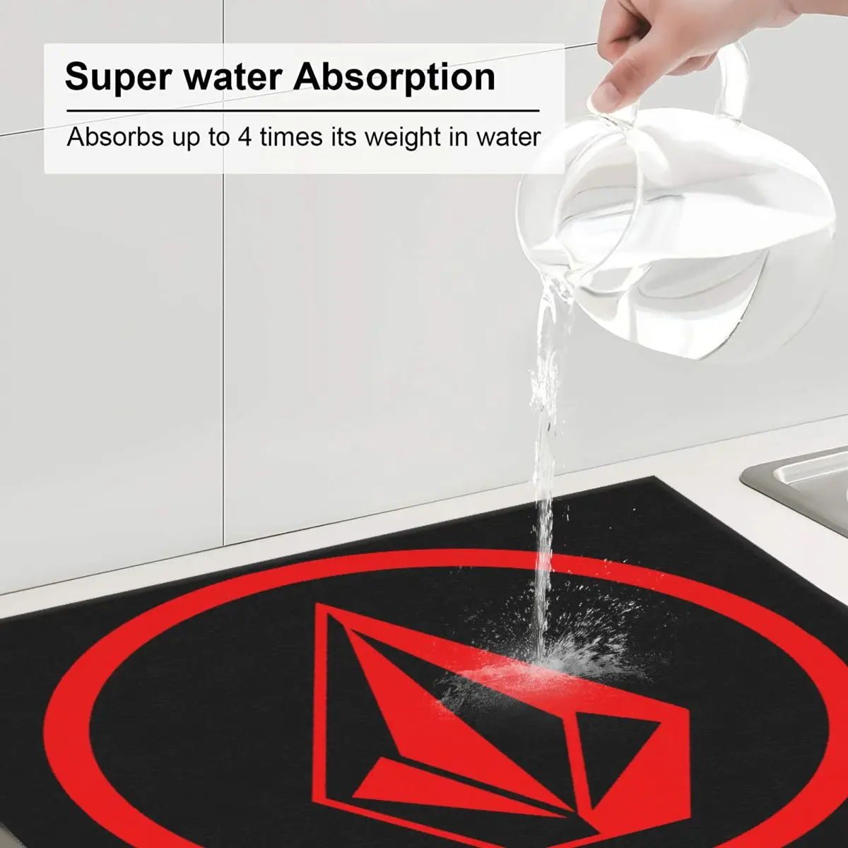 Volcoms коврик для сушки посуды из камня Быстросохнущий микрофибры доски спорта