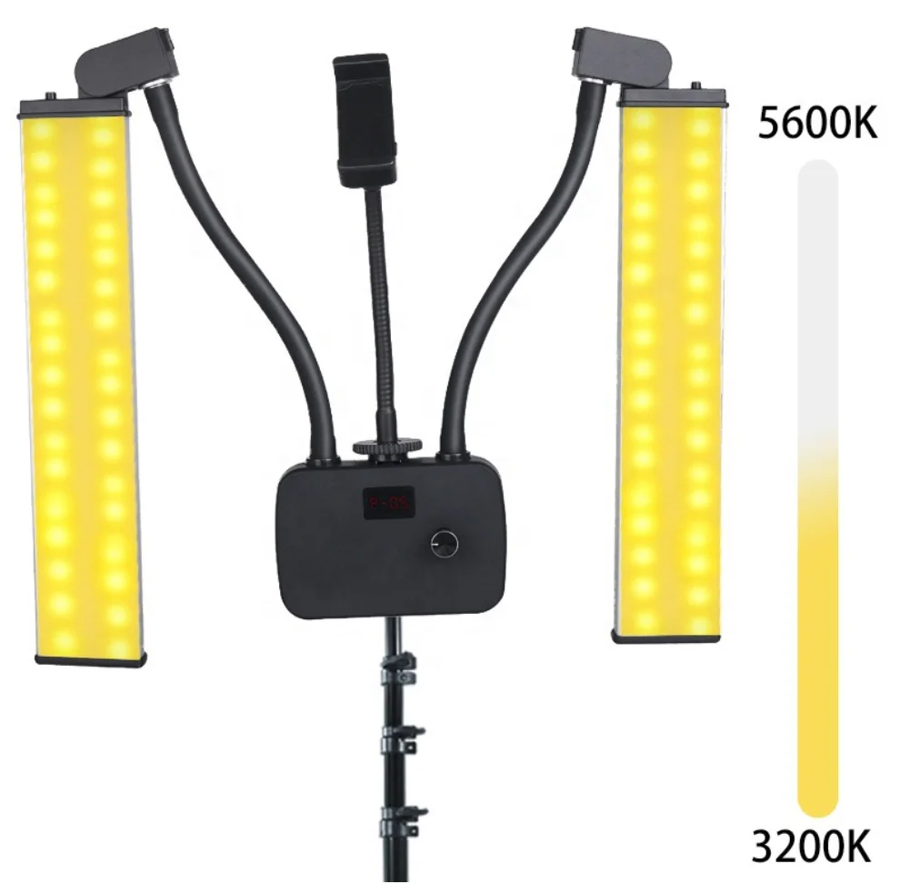 Двойная светодиодная лампа заполняющий свет для фотостудии длинные полосы
