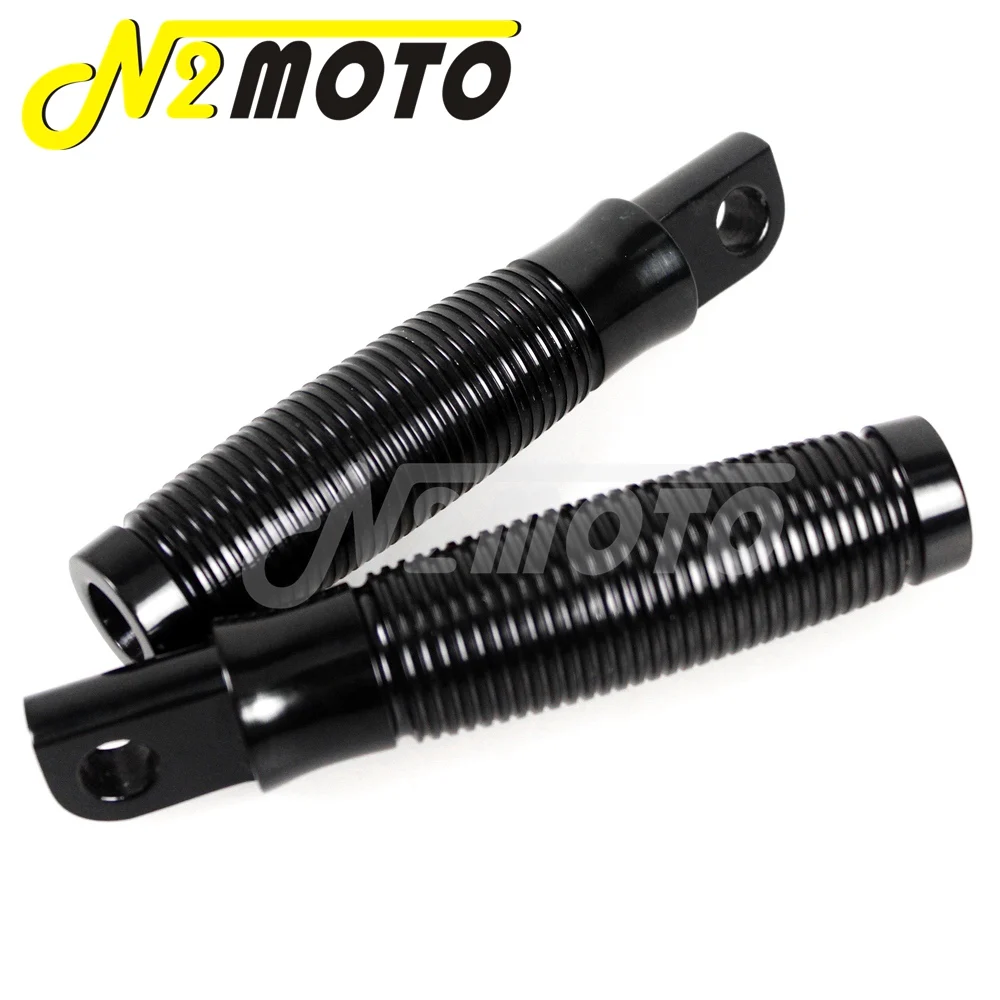 Мотоциклетные ретро подставки для ног цвет черный/серебристый универсальные Harley