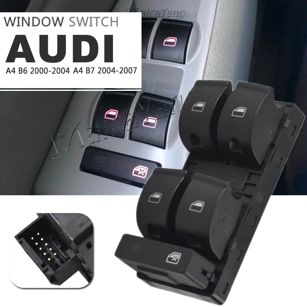 

Новый переключатель стеклоподъемника для Audi A4 B6 B7 A4 Avant A4 Quattro S4 Avant 2003-2008 8E 0959851 Б