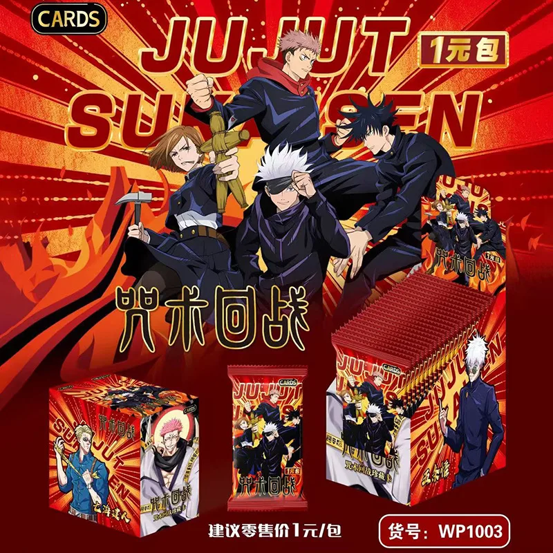 Jujutsu Kaisen Card Warlock толстые карты Gojo Satoru Fushiguro Megumi Itadori Yuji Warloc аниме периферийные