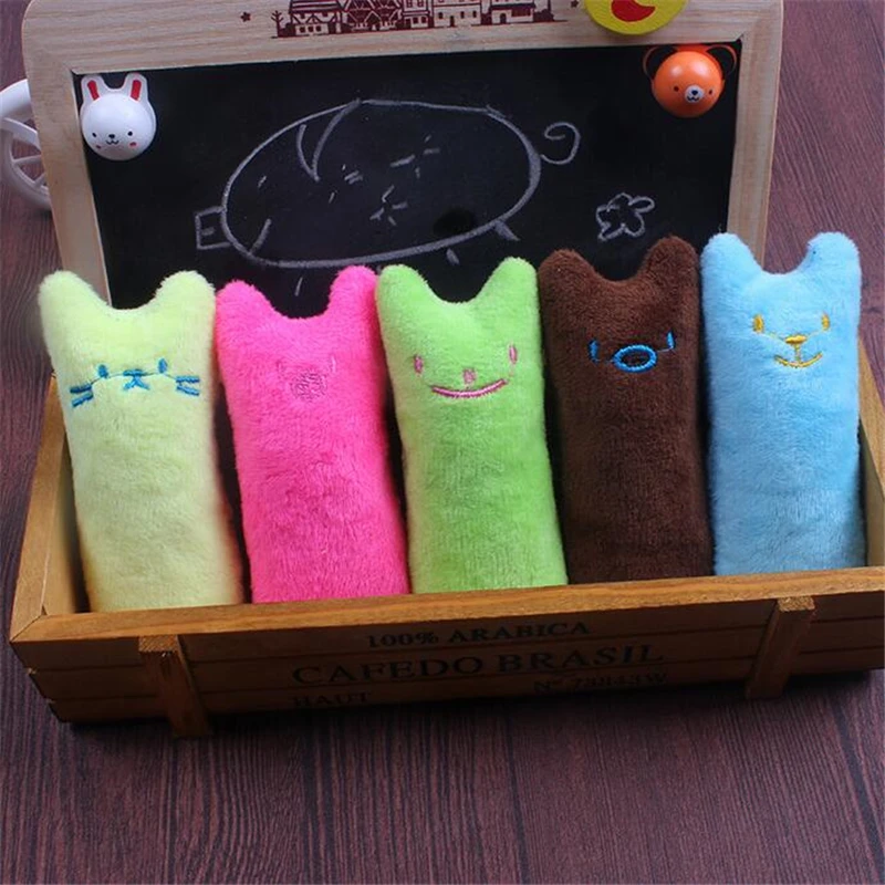 

Teeth Grinding Catnip Toys Plush Pillow Cat Toy Pet Kitten Chewing Vocal Toy Claws Thumb Bite Cat Mint Rustle Cats Accessories