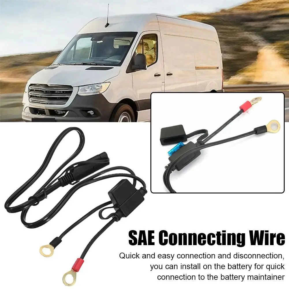 

10AWG кабель SAE быстроразъемный соединитель жгута с предохранителем 15 А для аккумуляторного зарядного кабеля