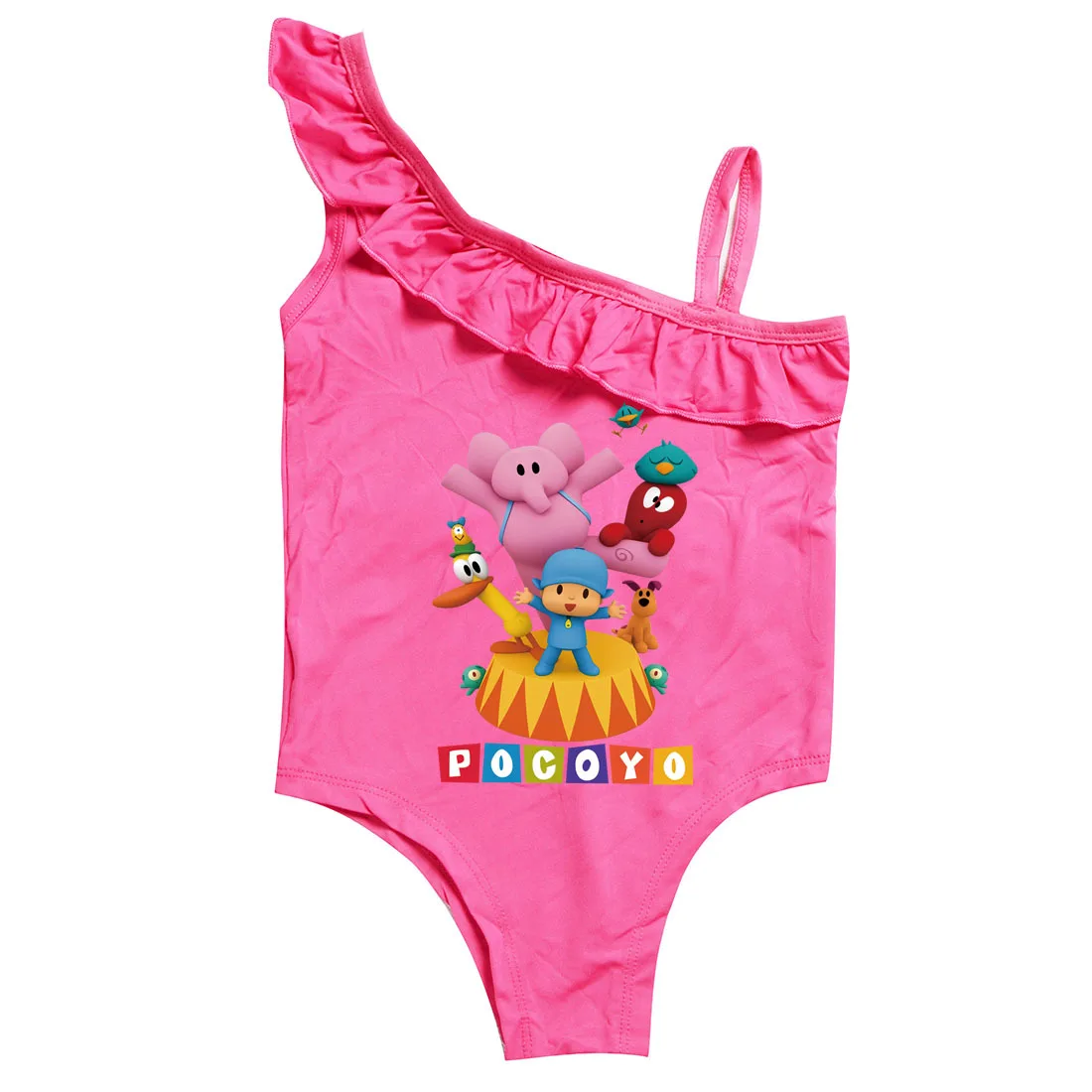 

Bird Duck Pocoyoed Swimwear Kids Beach Wear One Piece Sleeveless Swimming Toddler Girls Cartoon Swimsuit Babies Bathing Suits