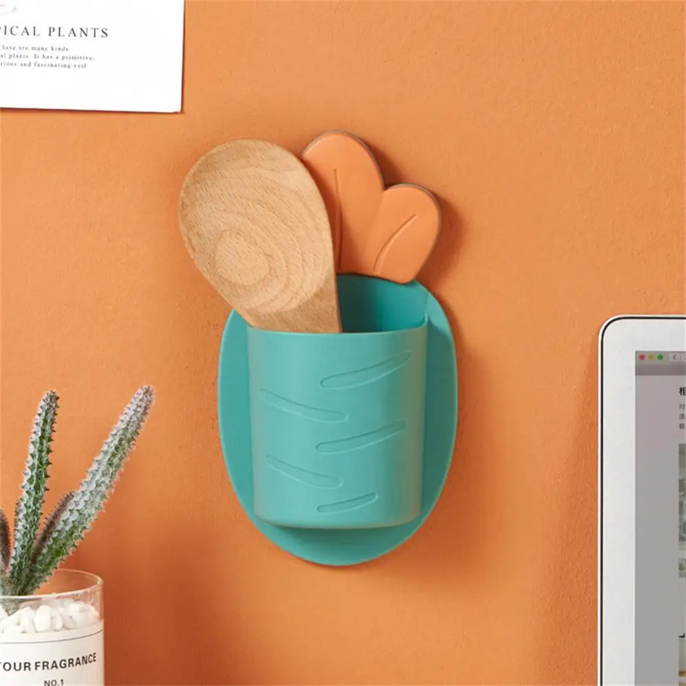 

Strawberry Styling Storage Box Wall-mounted Cute Design Storage Basket Non-damage Nordic Hanging Rack Non-perforated Practical