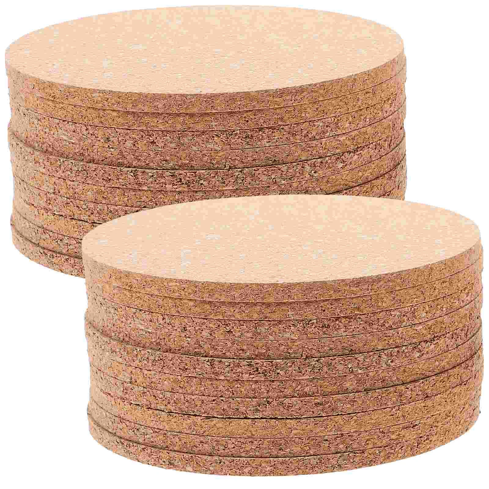 

20pcs Drink Coaster Tea Coffee Cup Mats Insulated Cork Coaster Home Bar Coaster Cork Placemats