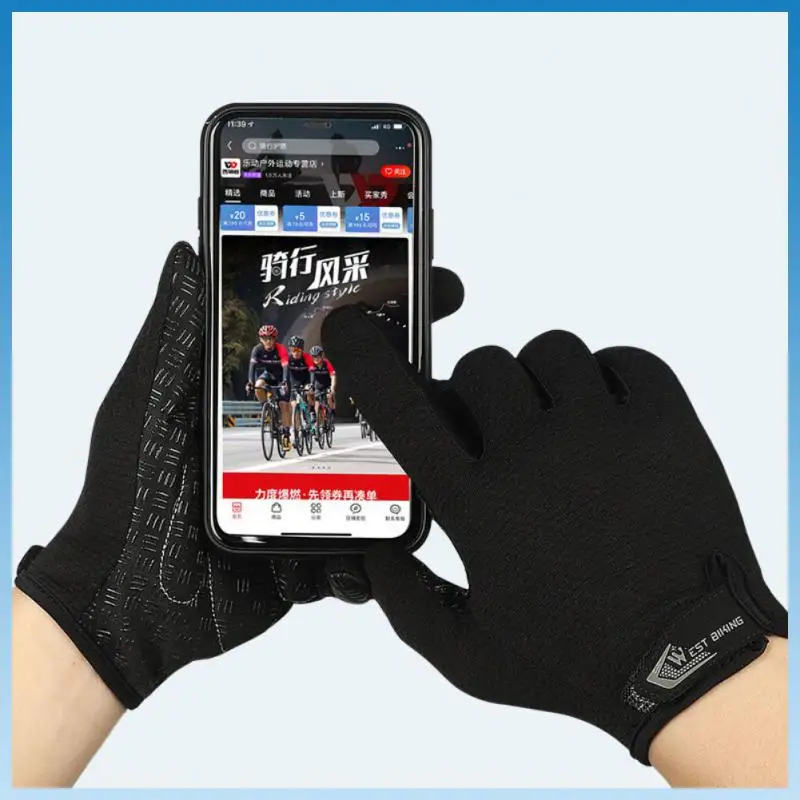 

Comfortable Mittens Breathable Touch Screen Gloves Nylon Mitts Riding Gloves
