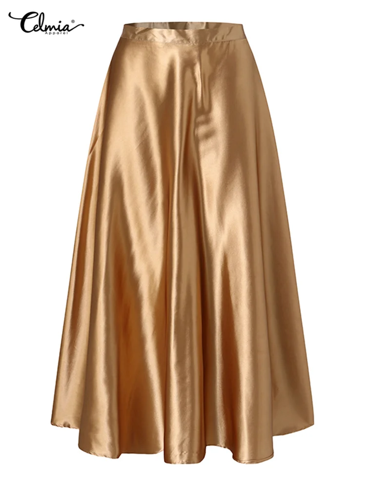 Атласная длинная юбка Atlas