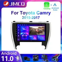 jmcq 2din 4g android 11 car radio multimedia video player for toyota camry 7 xv 50 55 2015 2017 middle east edition navigation