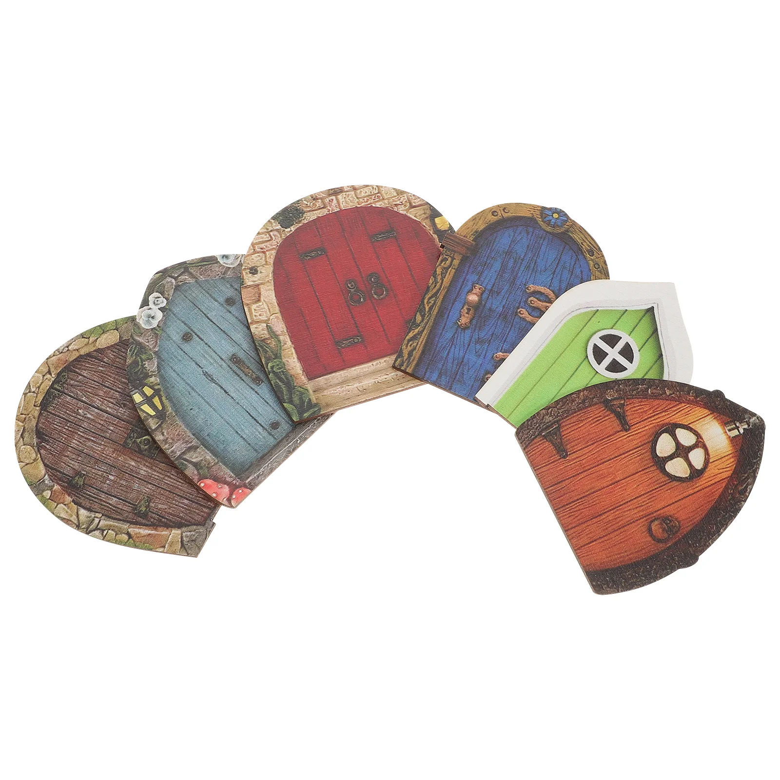 

Door Fairy Miniaturetree Mini Garden Doors Trees Figurines Elf Gnome Outdoorstatue House Wooden Windowsfairies Fish Tank Wood