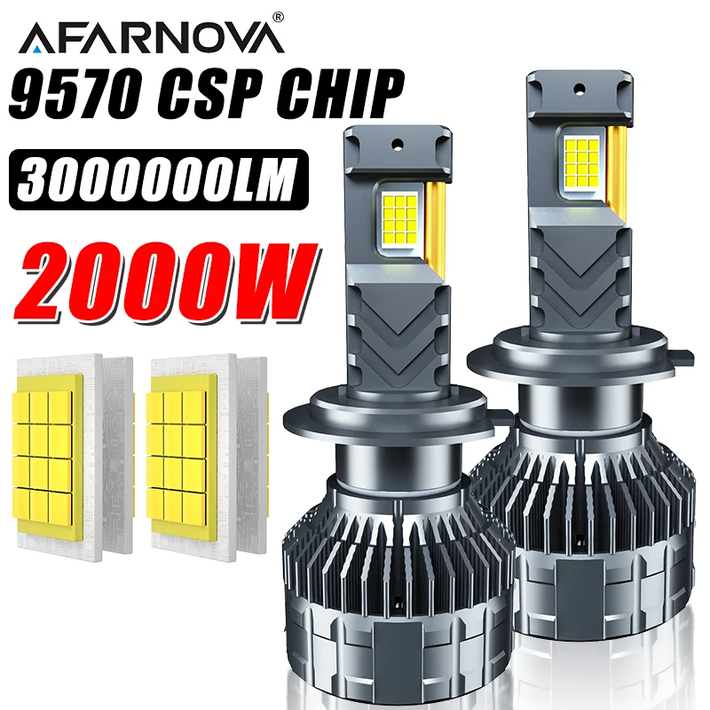 H7 светодиодные автомобильные фары лампы Canbus K5C 9570 CSP Chips H1 H4 H11 9012 HIR2 H8 H9 9005 9006 HB3 HB4 High