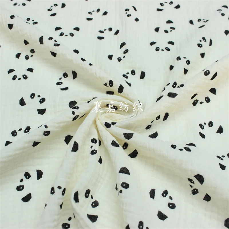 

180g/ M100X135cm Double-layer Cotton Crepe Gauze Baby Clothing Baby Fabric Pleated Fabric Material