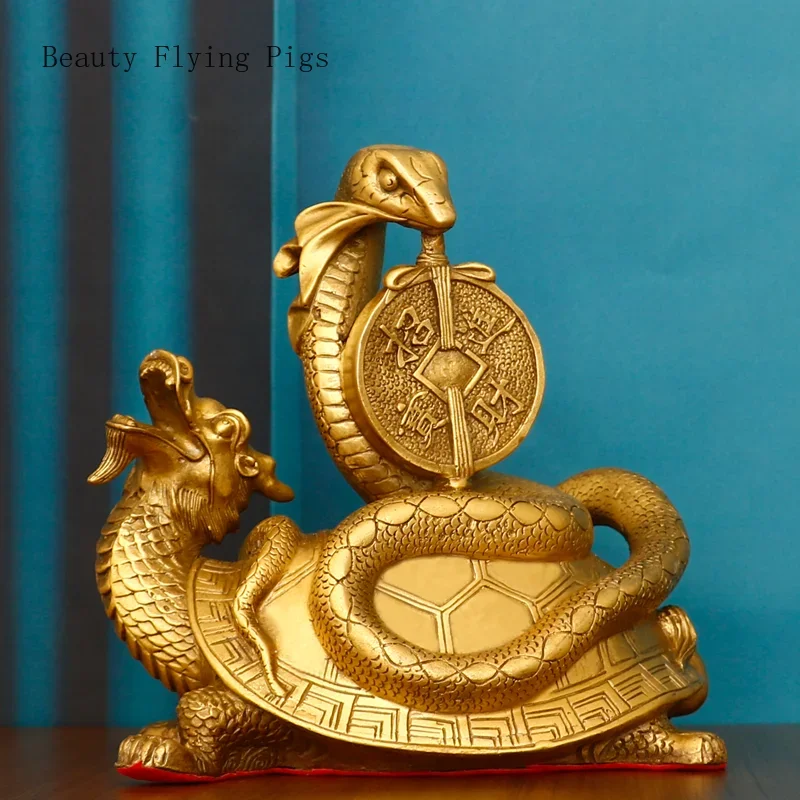 Биометрический Дракон из чистой меди в стиле ретро 1 шт. украшение виде Божьего