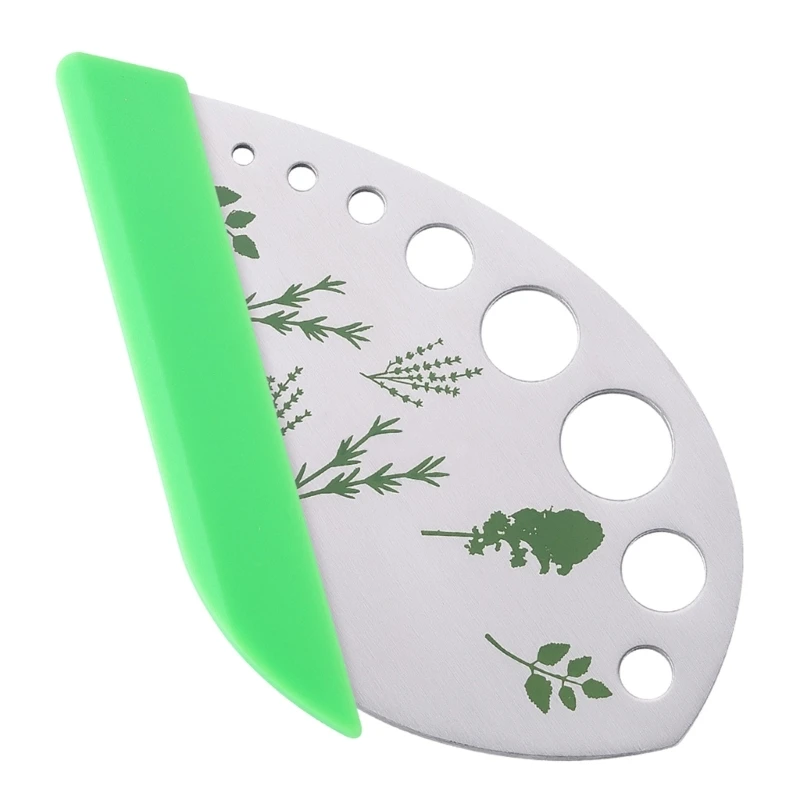 

Herb Stripper 9 Hole Stainless Steel Kitchen Herb Leaf Stripping Tool Metal Herb Pealer for Kale Collard Metal Pealer 29EF