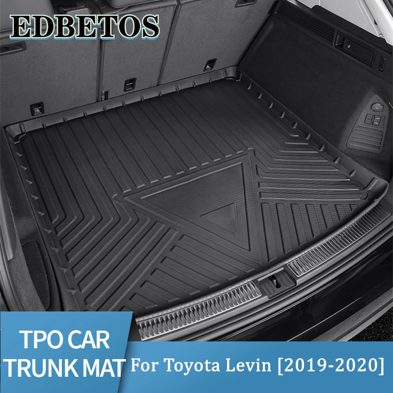 

New For Toyota Levin Car Trunk Mat For Toyota Levin 2019 2020 Accessories TPE Mats Waterproof Wearable Cargo Tray Storage Pads