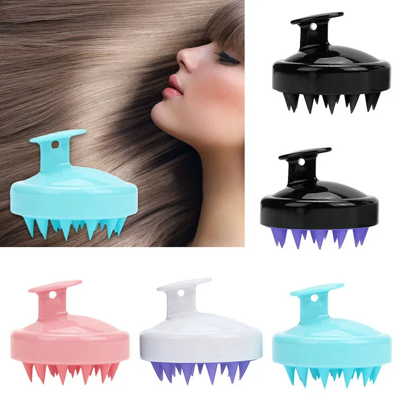 Silicone Shampoo Scalp Hair Massager Shampoo Massage Comb Bath Massage Brush Scalp Massager Hair Shower Brush Comb Care Tool