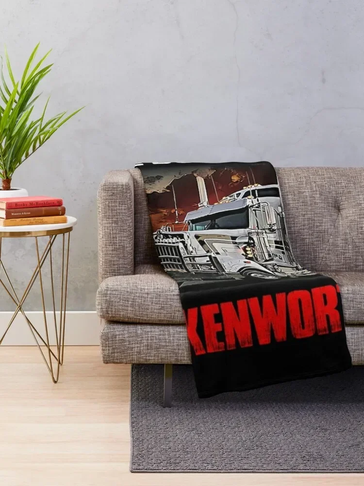 Truck It Ain&ampRsquoT Easy But It&ampRsquoS Fa Kenworth Плед Роскошные дизайнерские многофункциональные