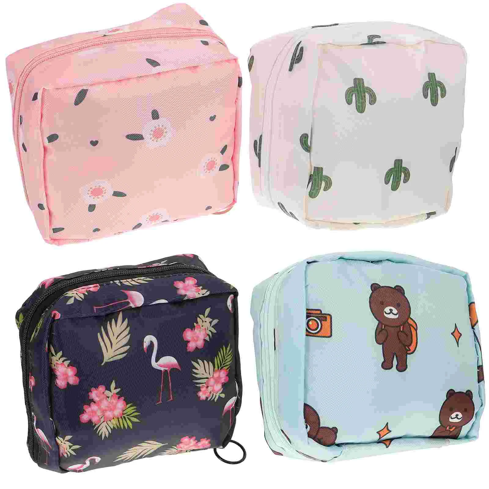 

4Pcs Period Storage Bags Period Pad Pouch Pad Holder Portable Period Pouch Pad Bags