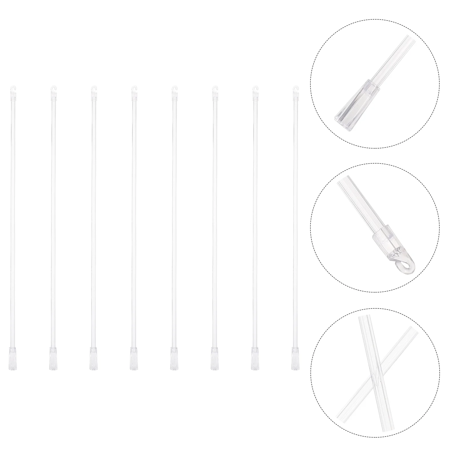 8 шт. ручка для штор поворотный стержень офисные стержни открывалка жалюзи крючок