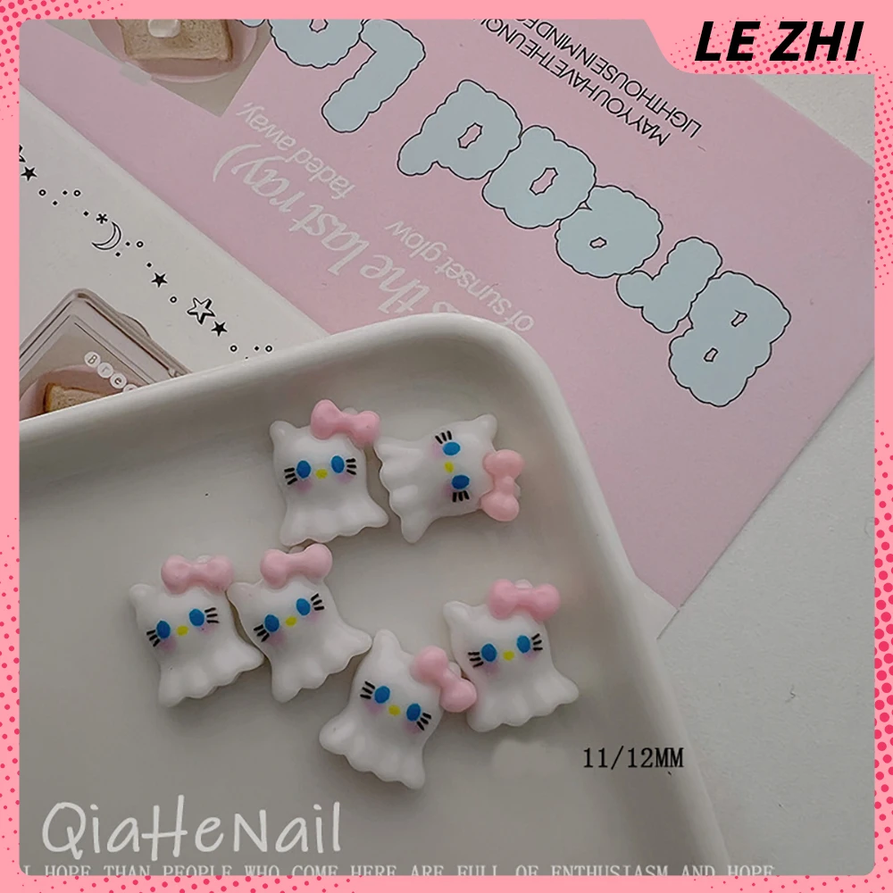 20 шт. милые украшения для ногтей Hello Kitty Love юбка с изображением кота звезда призрак