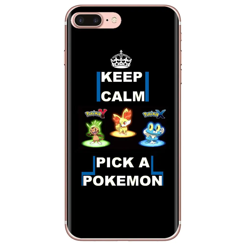 Прозрачный чехол из ТПУ для Huawei P30 P40 P20 P7 P8 P9 P10 Lite Plus Pro 2015 2016 2017 Mini Keep Calm And Pick A Pokemon |