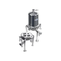 donjoy sanitary water filter strainer stainless steel micro filter with sample valve