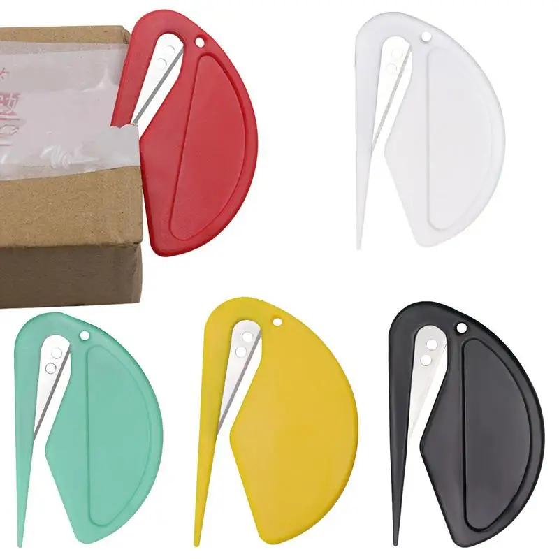 

Мини коробка резак конверт с безопасным Скрытым Лезвием Бритвы мини пластиковый Открыватель писем охраняемый резак лезвие домашнее оборудование