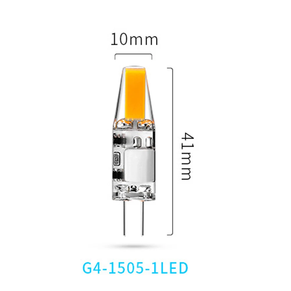10X G4 Led Cob Силиконовая лампочка 3W 5W Dc 12V Домашняя лампа Холодная естественная белая