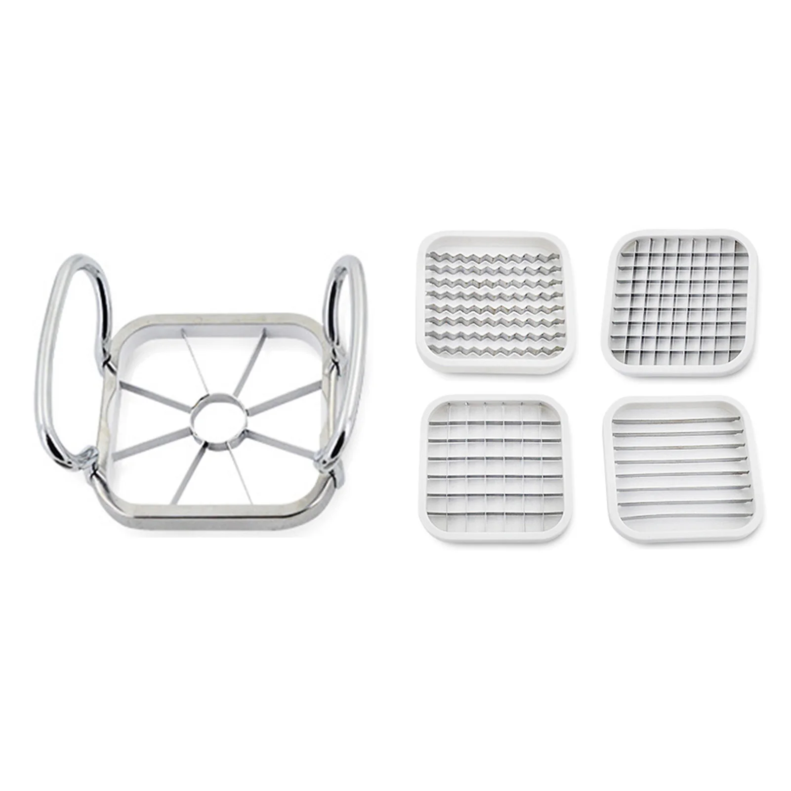 

5 Pcs Stainless Steel Apples Cutter Fruit Pear Divider Slicer Cutting Corer Cooking Vegetable Tools Chopper Kitchen Gadgets