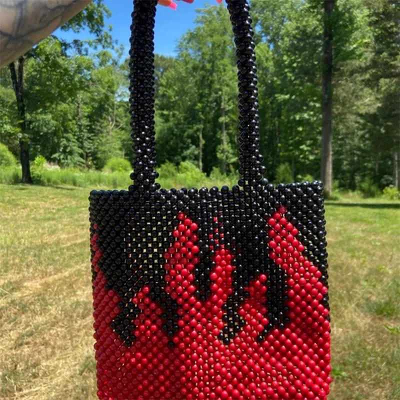 Красно-черный подарок для женщин Роскошный аксессуар вечерние вечерний ужин под