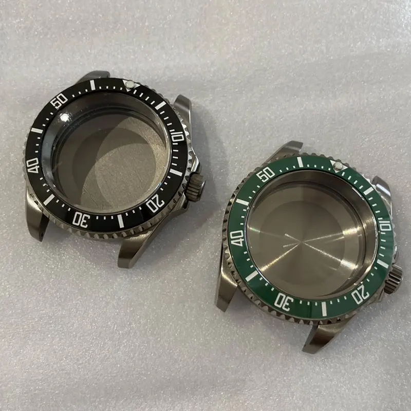 Запасные части для часов 40 52 мм титановые часы черный керамический ободок