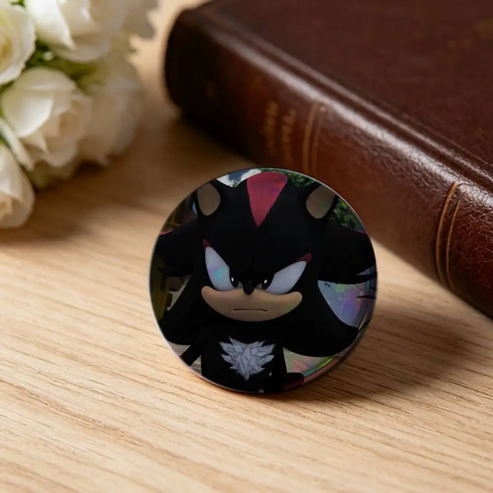 Фото Броши-значки с мультяшными персонажами Shadow и Sonic, аксессуары для рюкзаков и головных уборов, подарок для друзей №3