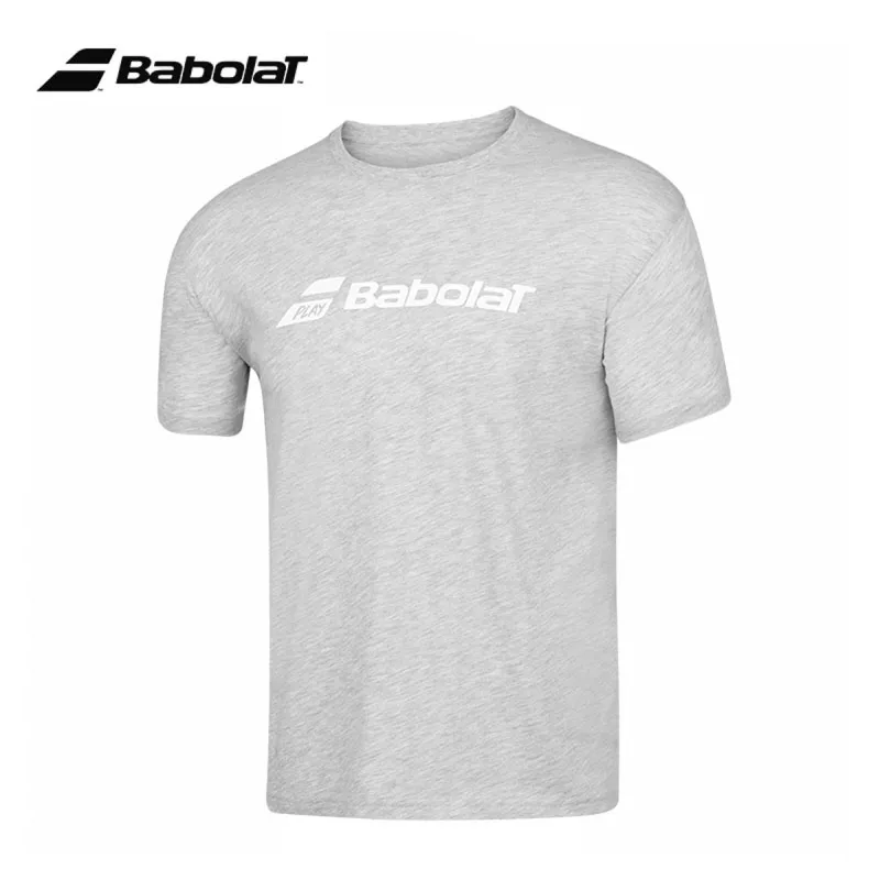 Classic Babolat Tennis Sports Tee Men Adults Breathable Sweat-absorb T-shirt Summer O-Neck Squash Badminton Padel Exercise Tee