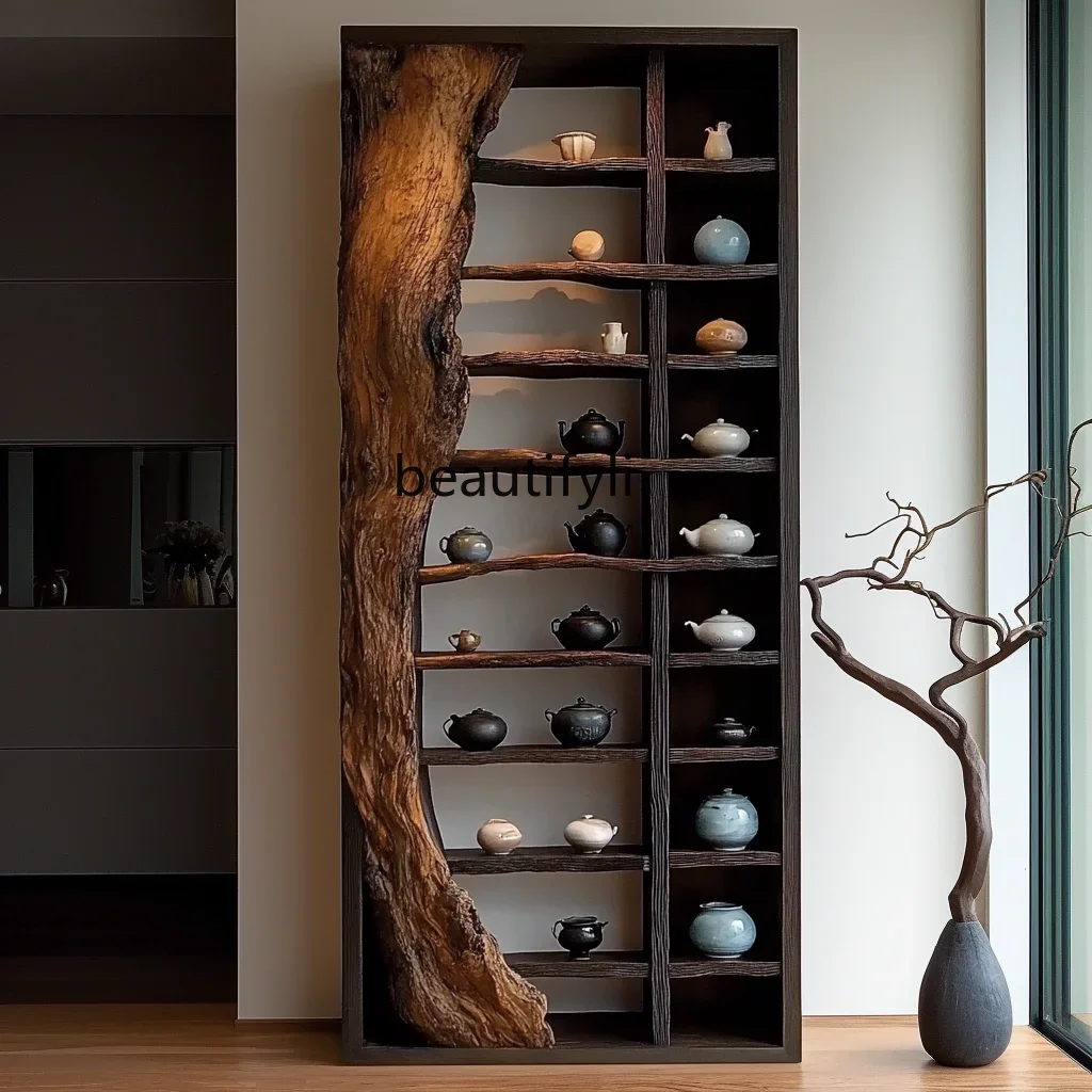Ваби Песок Ветер Средневековая Полка Чайная Комната Дуо Павильон Массив Дерева