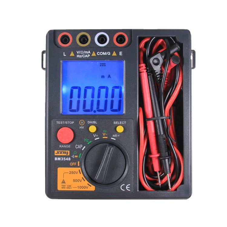 

BM3548 High quality Resistance Meter 2 in 1 Digital Insulation Resistance Test meter multimeter megohmmeter megger ohm tester