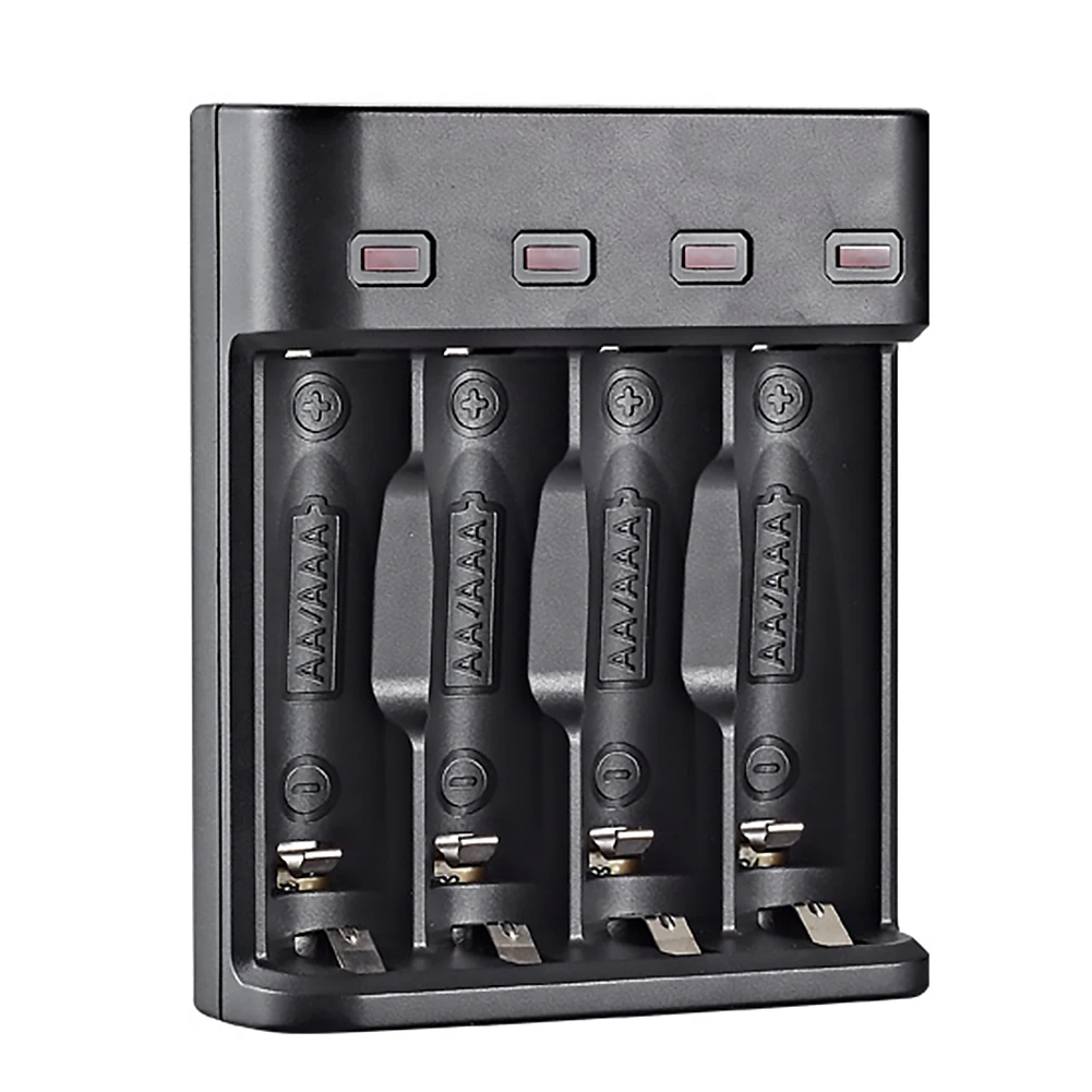 Быстрое зарядное устройство USB для аккумуляторов AA/AAA 4 слота |