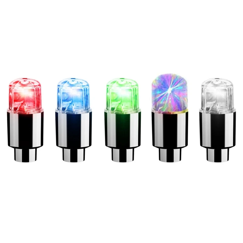 

4Pcs Tire Caps LED Bike Wheel Lights Tricycle Motorcycle Tyre Spoke Flash Lights for Dropshipping
